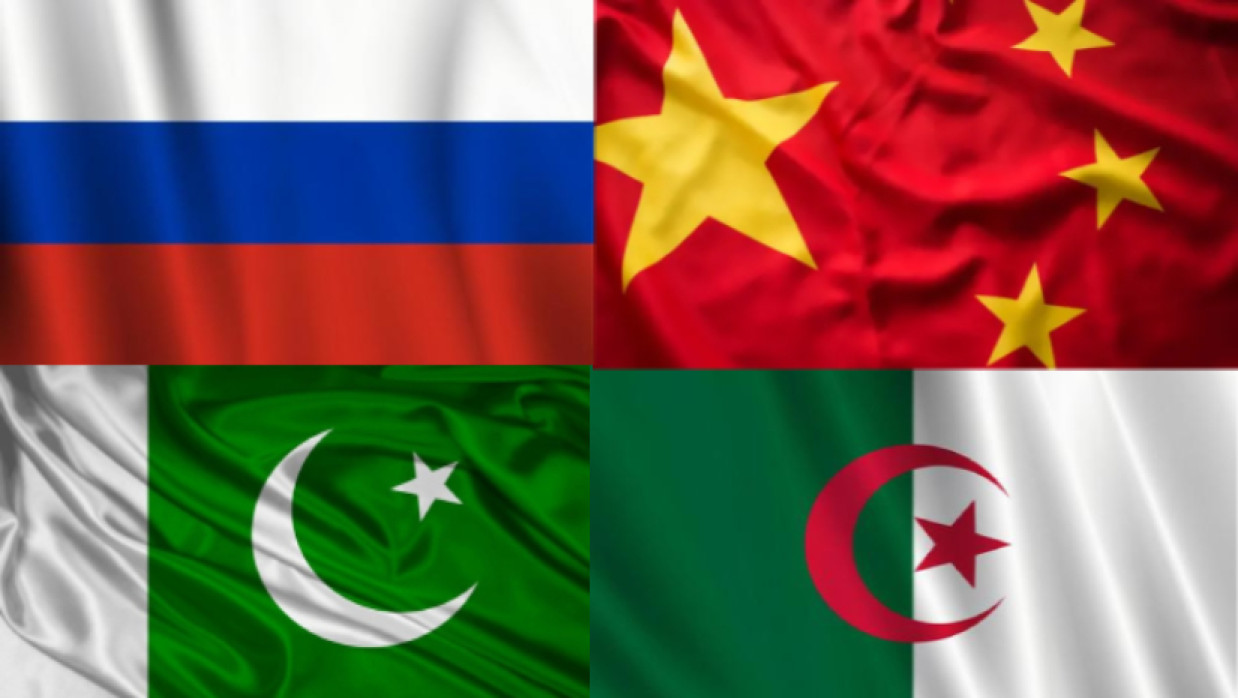 রাশিয়া চীন, পাকিস্তান ও আলজেরিয়া