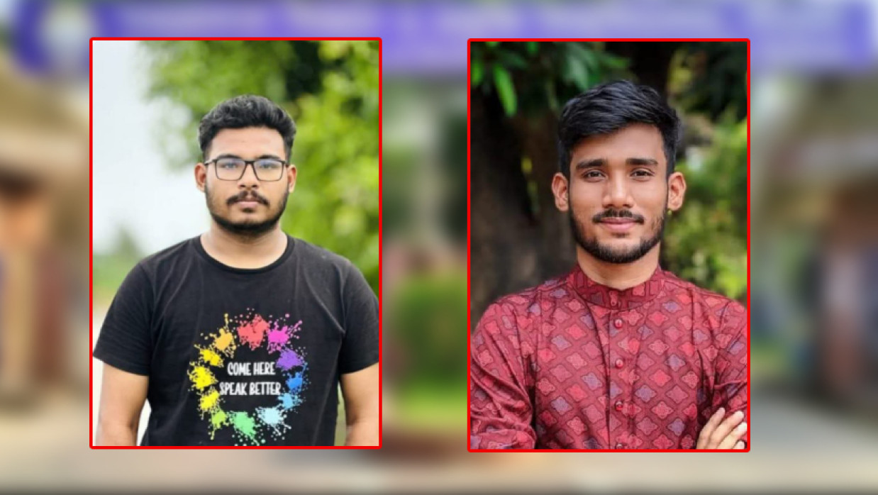 অভিযুক্ত শান্ত তারা আদনান ও স্বাগত দাশ পার্থ