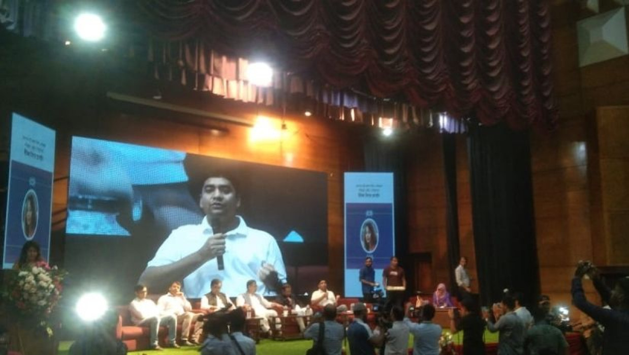 বক্তব্য রাখছেন বাংলাদেশ জাতীয়তাবাদী ছাত্রদলের সাধারণ সম্পাদক নাছির উদ্দীন নাছির