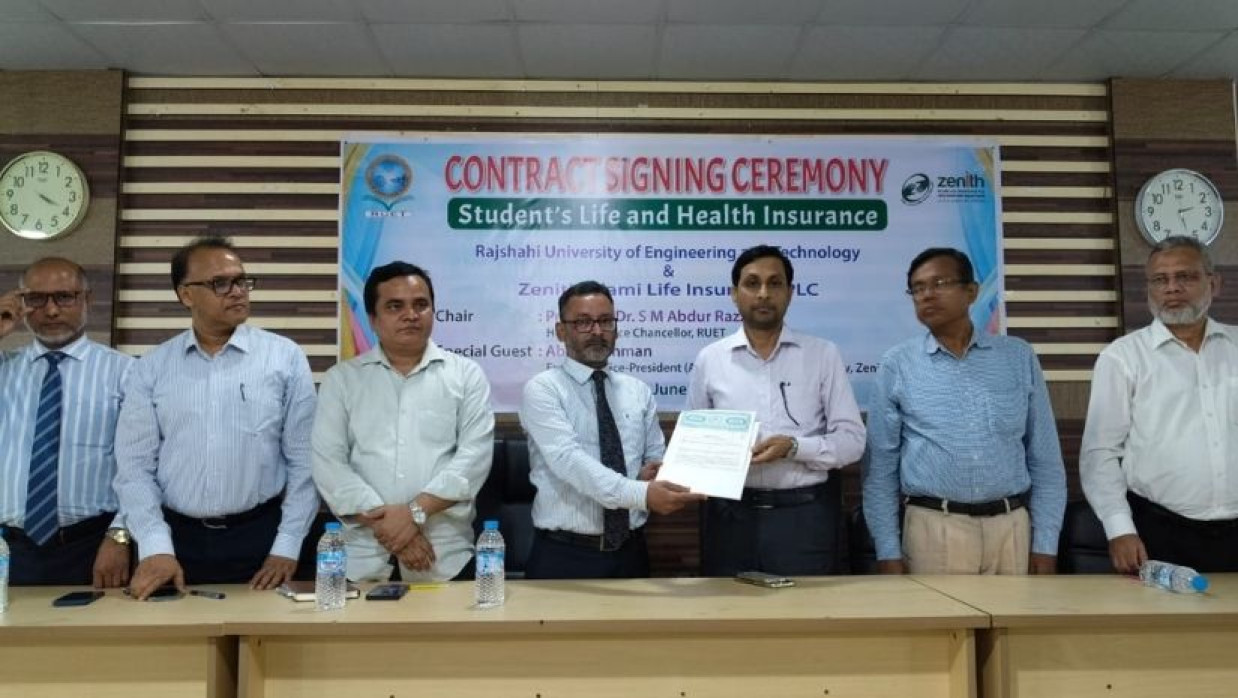 রুয়েট ও জেনিথ ইসলামী লাইফ ইন্স্যুরেন্স পিএলসি'র চুক্তি স্বাক্ষর
