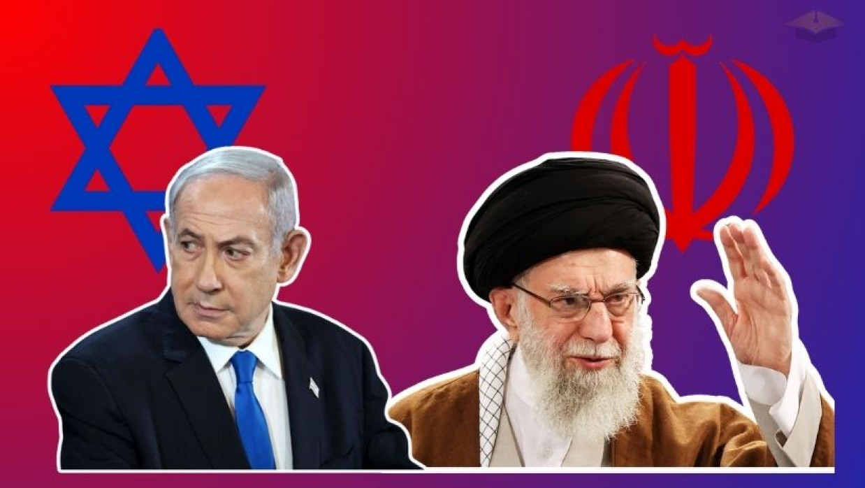 বেঞ্জামিন নেতানিয়াহু ও আয়াতুল্লাহ আলী খামেনি