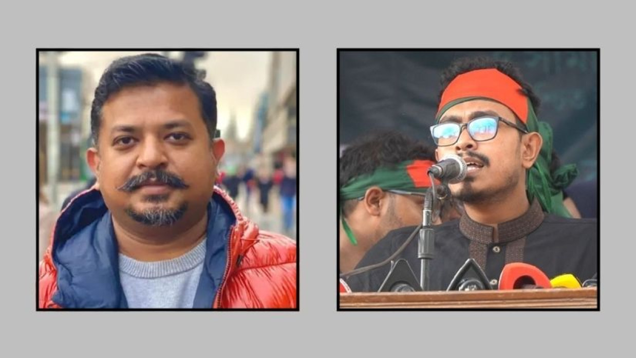 জুলকারনাইন সায়ের খান ও আবু সাদিক কায়েম (বাঁয়ে থেকে)