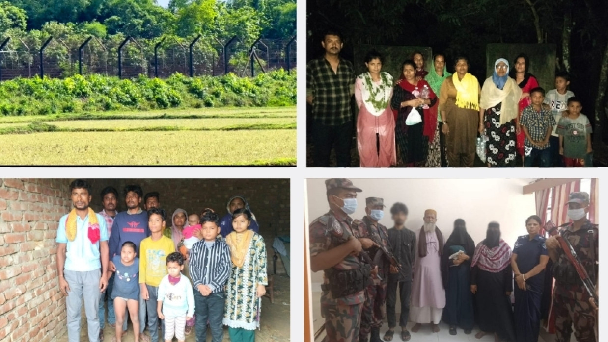 সীমান্ত দিয়ে বিভিন্ন সময়ে পাঠানো বাংলাদেশিরা