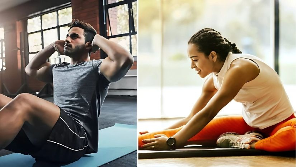 ব্যায়ামে করার দৃশ্য 