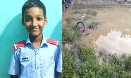সাইকেল চালাতে বের হয়ে নিখোঁজ, ডোবায় মিলল স্কুলছাত্রের মরদেহ 