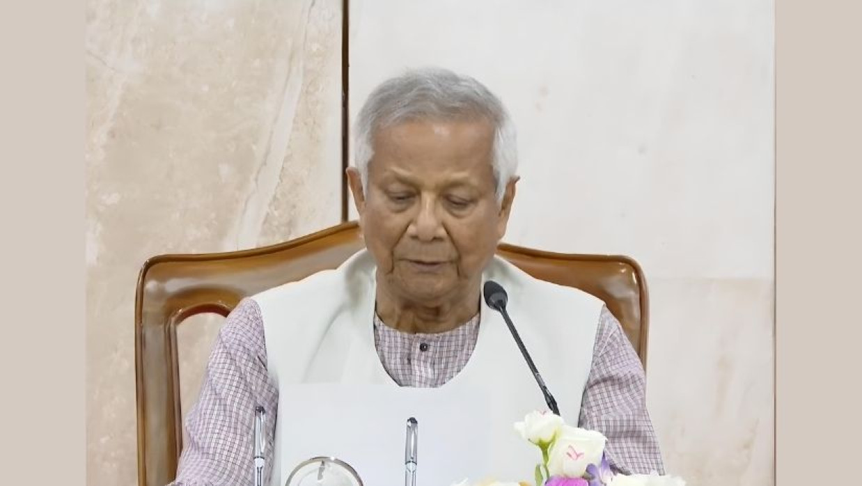 জুলাই মাসব্যাপী কর্মসূচির উদ্বোধন অনুষ্ঠানে বক্তব্য রাখেন প্রধান উপদেষ্টা ড. মুহাম্মদ ইউনূস