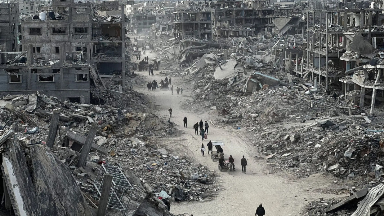 যুদ্ধবিধ্বস্ত গাজা 