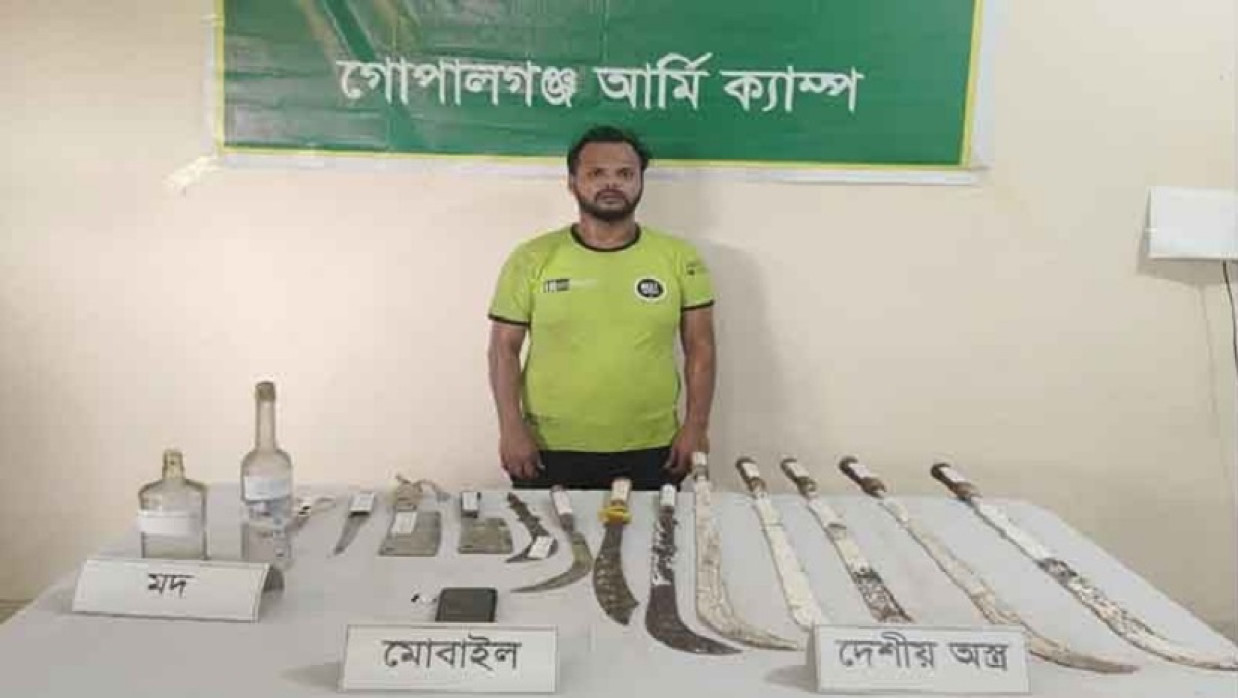 গোপালগঞ্জের কাশিয়ানীতে গ্রেফতার নাহিদ হাসান অপু