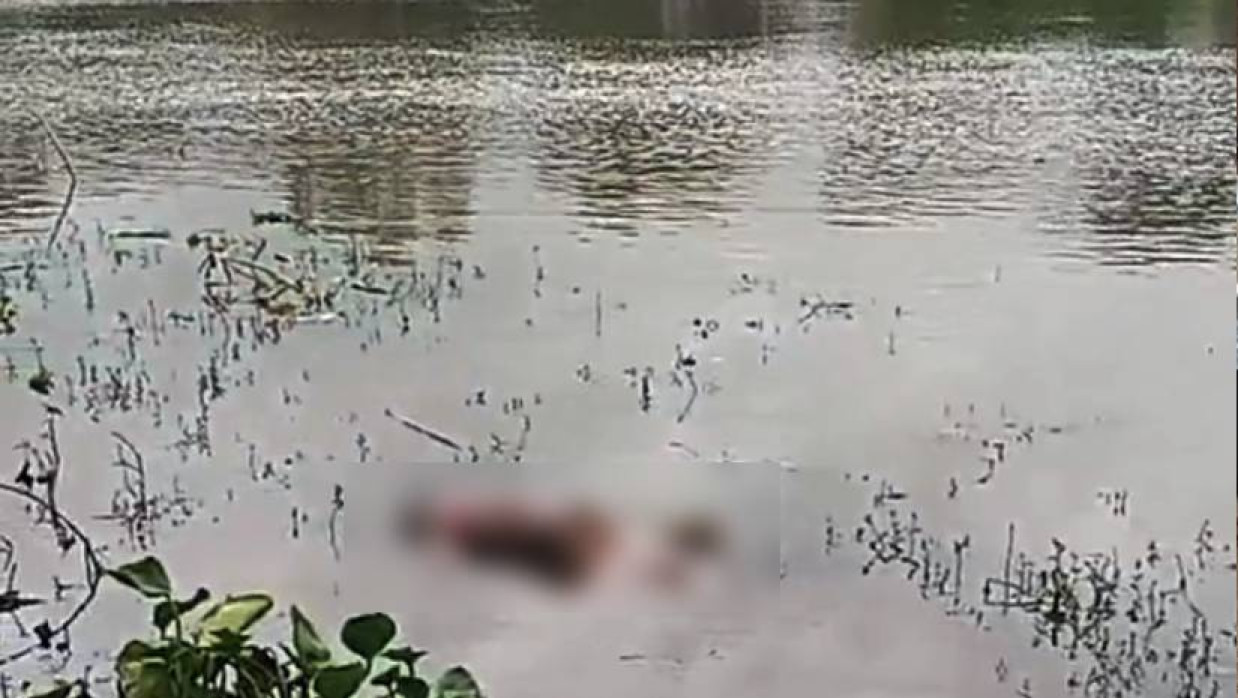 নদীতে ভাসছে শিশুটির মরদেহ