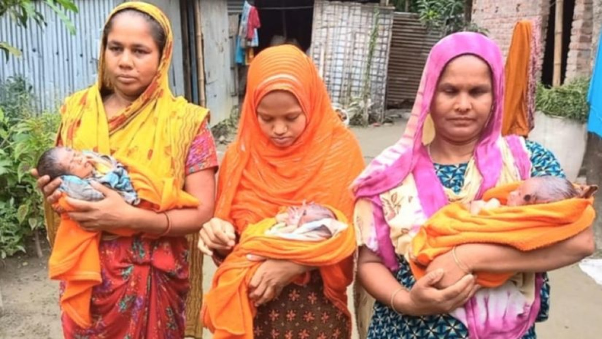 নাছিমা আক্তারের তিন বাচ্চা