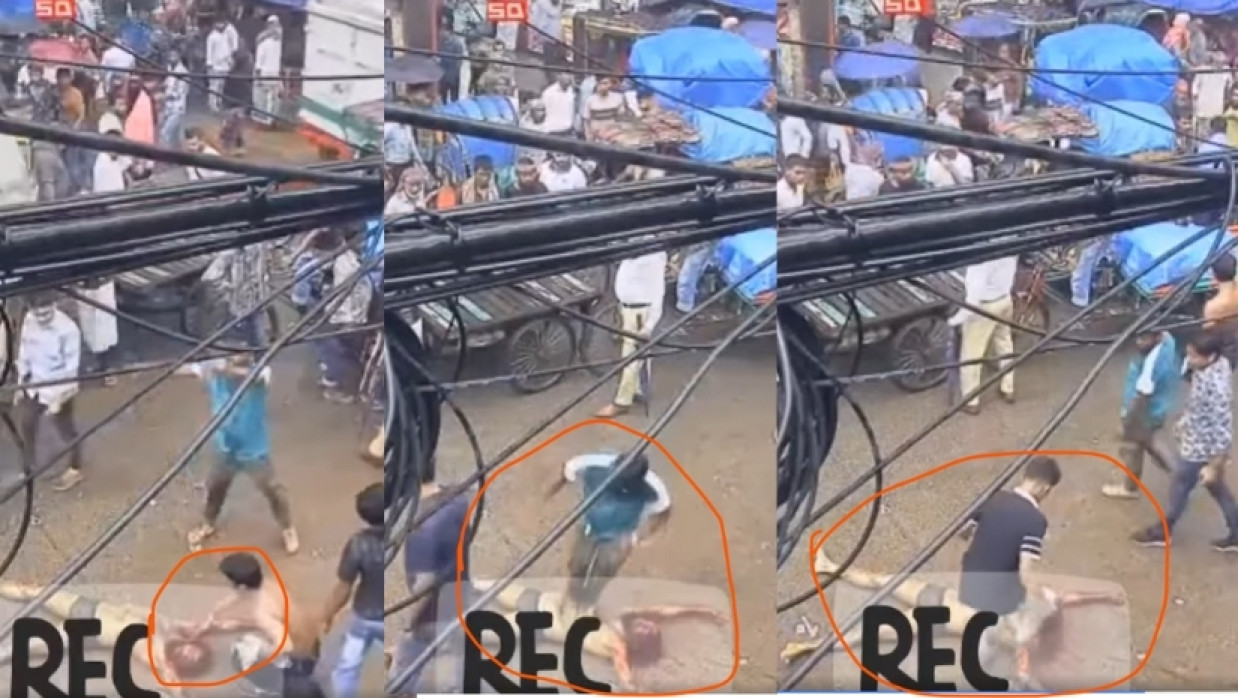 লাশের মুখে ও শরীরের ওপর উঠে লাফানো হয়  © টিডিসি সম্পাদিত