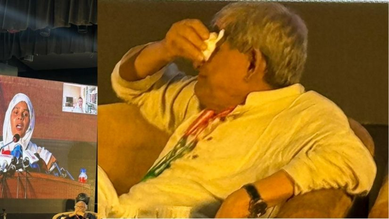 শহীদ হওয়ার বর্ণনা শুনে আবেগতাড়িত হয়ে পড়েন মির্জা ফখরুল ও তারেক রহমান