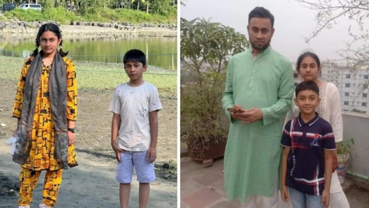 তাহিয়া তাবাচ্ছুম নাদিয়া, নাফি ইসলাম ও তাদের বাবা আশরাফুল ইসলাম নিরব