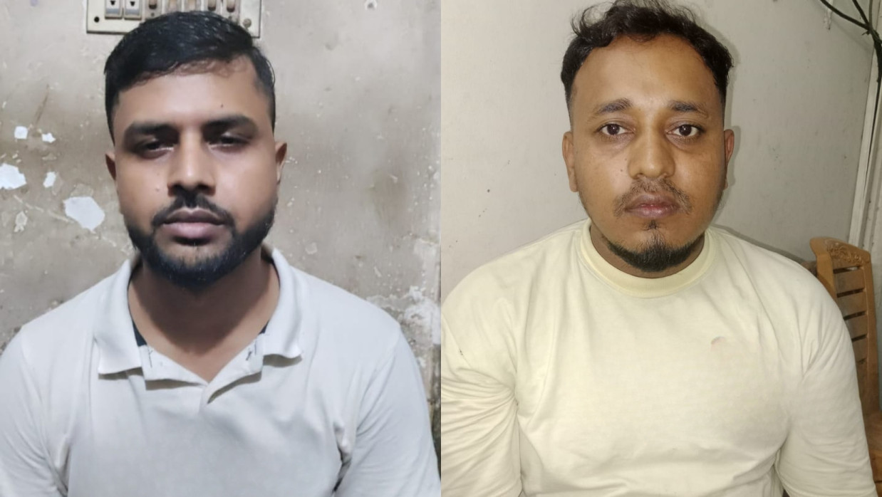 গ্রেপ্তারকৃত ফাহিম ও রাজা