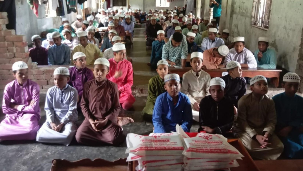 তাহফীজুল কুরআন মাদ্রাসার শিক্ষার্থীরা