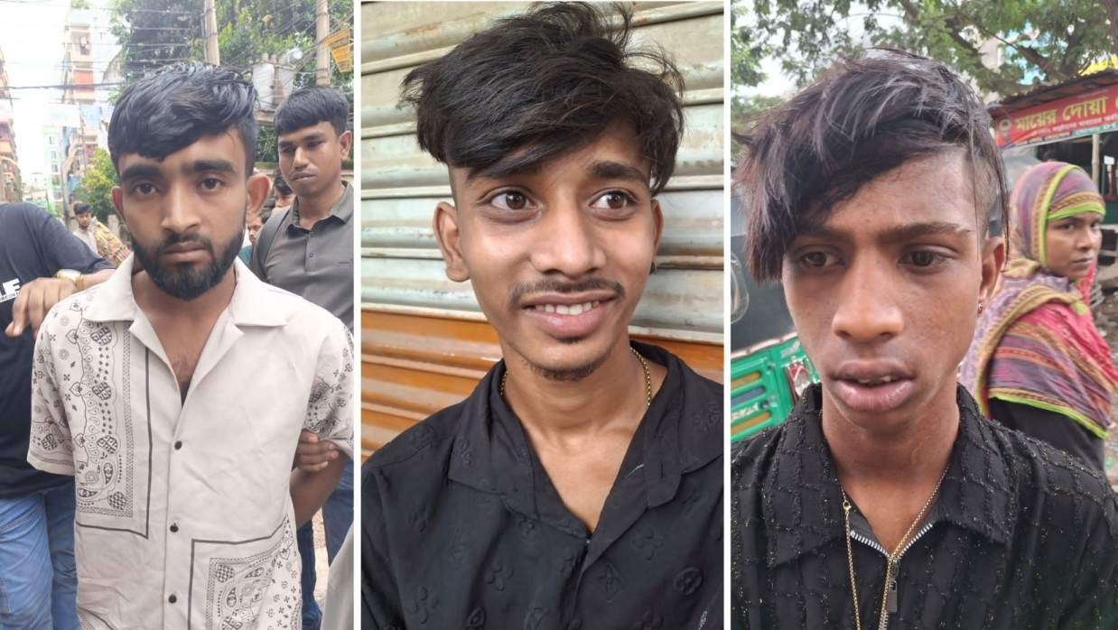 গ্রেপ্তারকৃত ৩ যুবক
