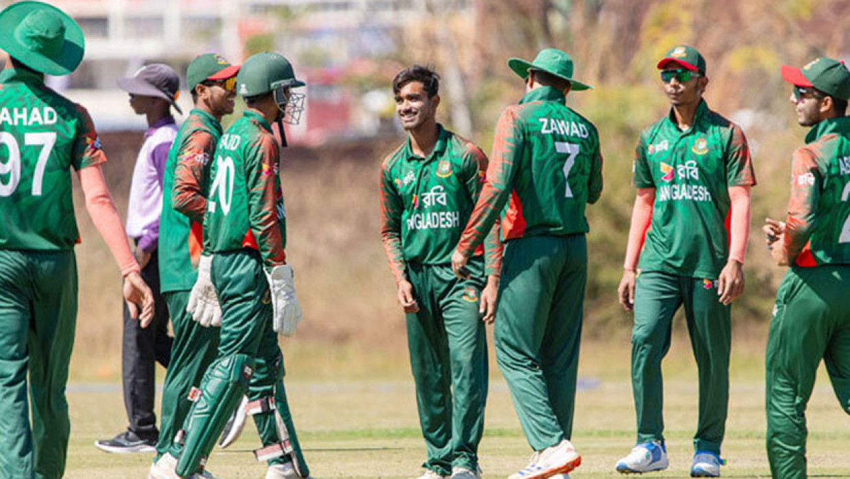 টানা দ্বিতীয় জয় বাংলাদেশের যুবাদের