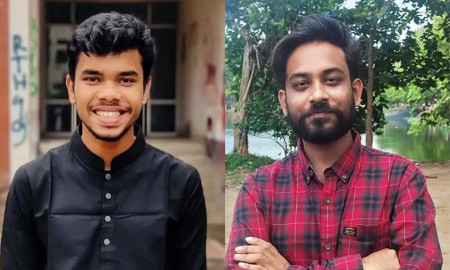 সভাপতি অদ্রি অঙ্কুর ও সাধারণ সম্পাদক ফাইজান আহমেদ অর্ক