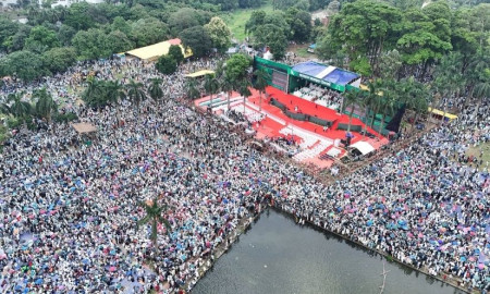 কোরআন তেলাওয়াতের মধ্য দিয়ে জামায়াতের সমাবেশ শুরু