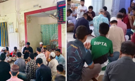 ছাত্রদলের নেতাকর্মীরা দুই গ্রুপে বিভক্ত হয়ে এই কর্মসূচি পালন