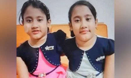 যুদ্ধবিমান বিধ্বস্তের ঘটনায় দগ্ধ যমজ বোন সারিনা-সাইবা সিসিইউতে