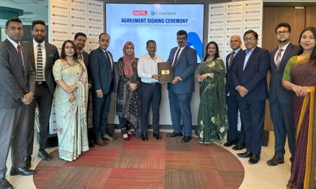 প্রাইম ব্যাংকের পেরোল ও ডিজিটাল ক্যাশ ম্যানেজমেন্ট সেবা নেবে হাতিল