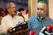 বিএনপির মহাসচিব মির্জা ফখরুল ইসলাম আলমগীর ও জামায়াতে ইসলামীর নায়েবে আমির সৈয়দ আবদুল্লাহ মোহাম্মদ তাহের