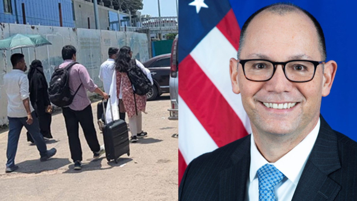 এনসিপির নেতারা এবং পিটার হাস