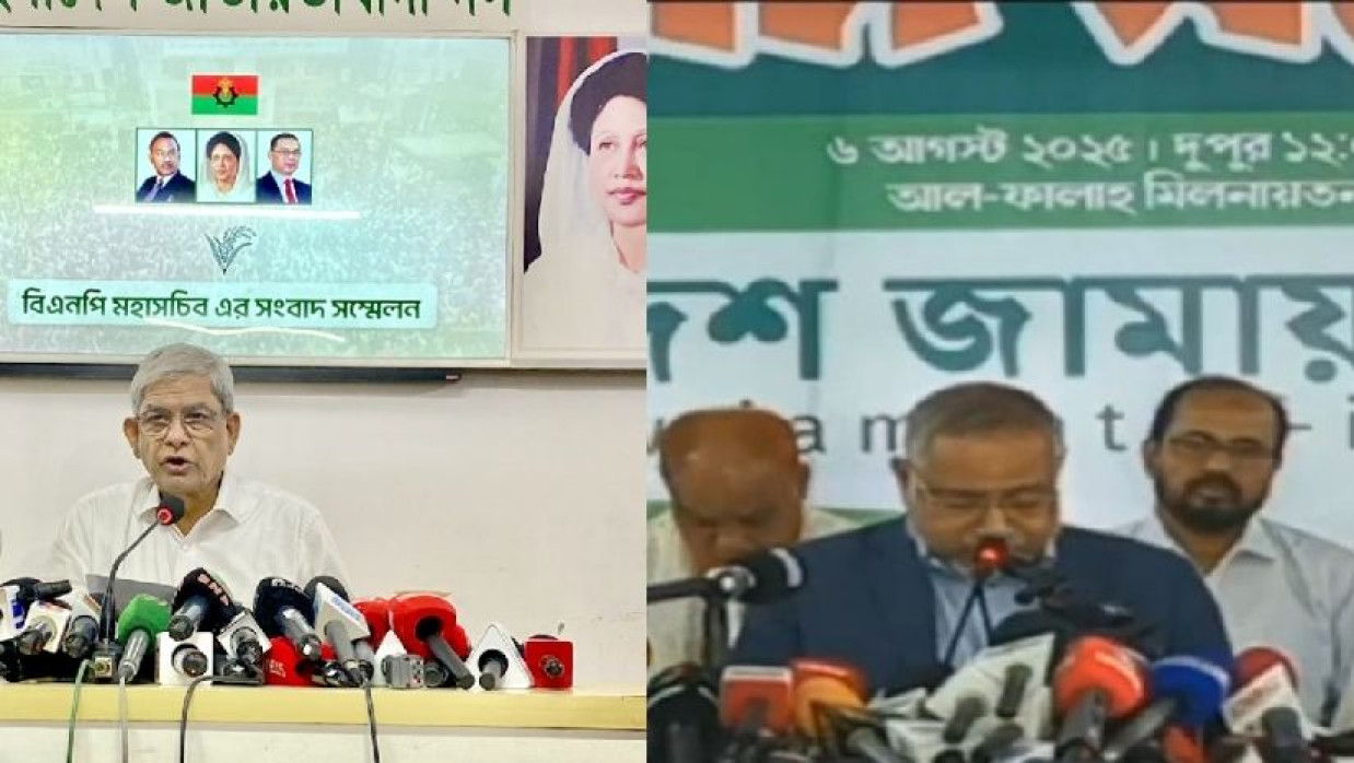 মির্জা ফখরুল ইসলাম  আলমগীর ও ডা. মোহাম্মদ তাহের