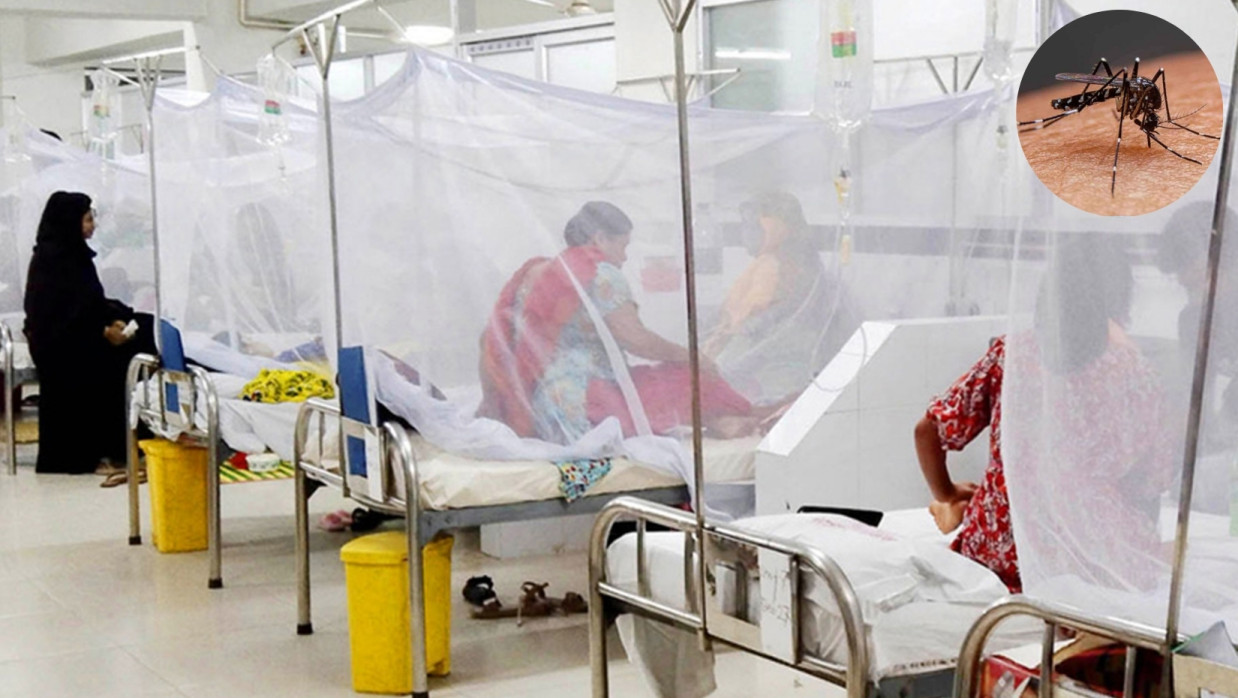রাজধানীর একটি হাসপাতালে ভর্তি ডেঙ্গুতে আক্রান্ত রোগীরা
