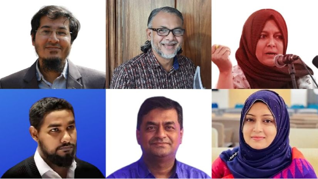 বিবৃতি প্রদানকারী শিক্ষকবৃন্দ