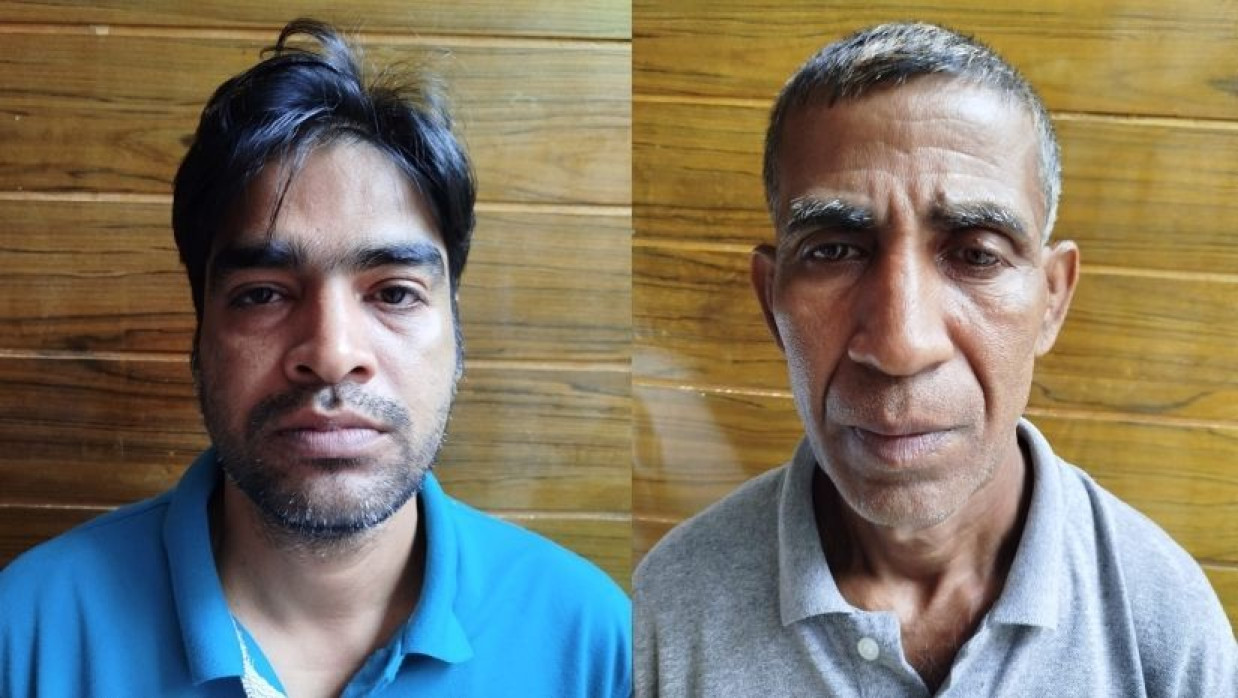 আটককৃত আনিসুর রহমান জুয়েল ও জাহাঙ্গীর আলম