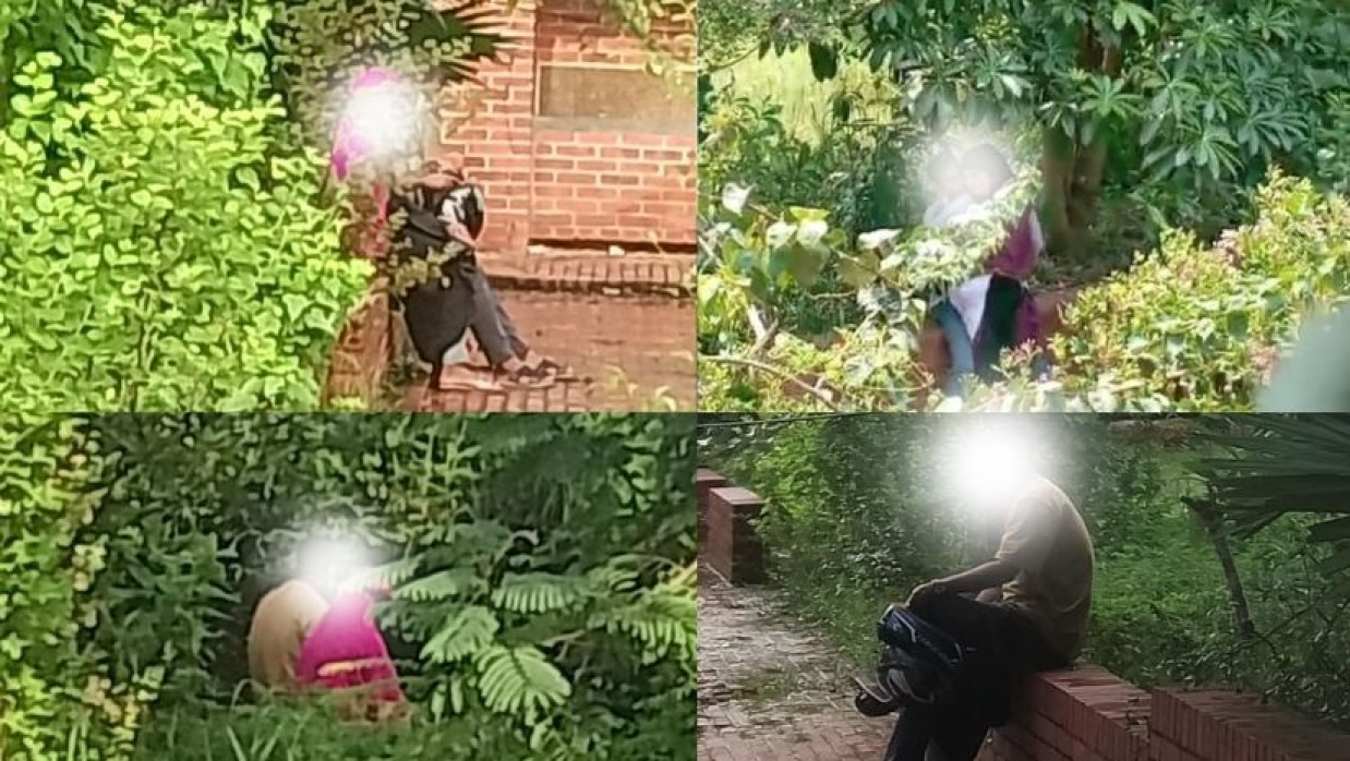 বিনোদন পার্কে ঝোপঝাড়ের আড়ালে চলছে অনৈতিক কর্মকাণ্ড