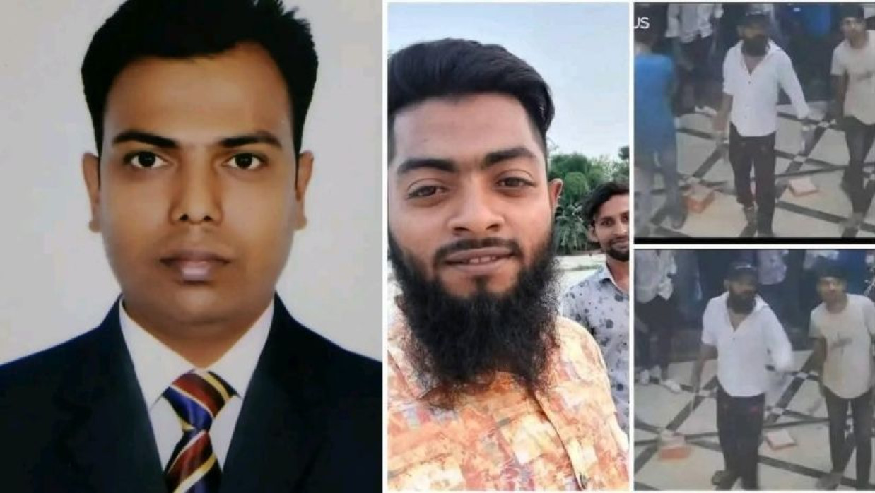 সাংবাদিক আসাদুজ্জামান তুহিন ও সিসি ক্যামেরায় ফুটেজে ধরা পড়া দুর্বৃত্তরা