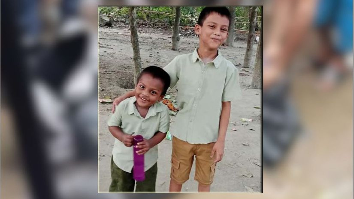 সাংবাদিক আসাদুজ্জামান তুহিনের দুই ছেলে