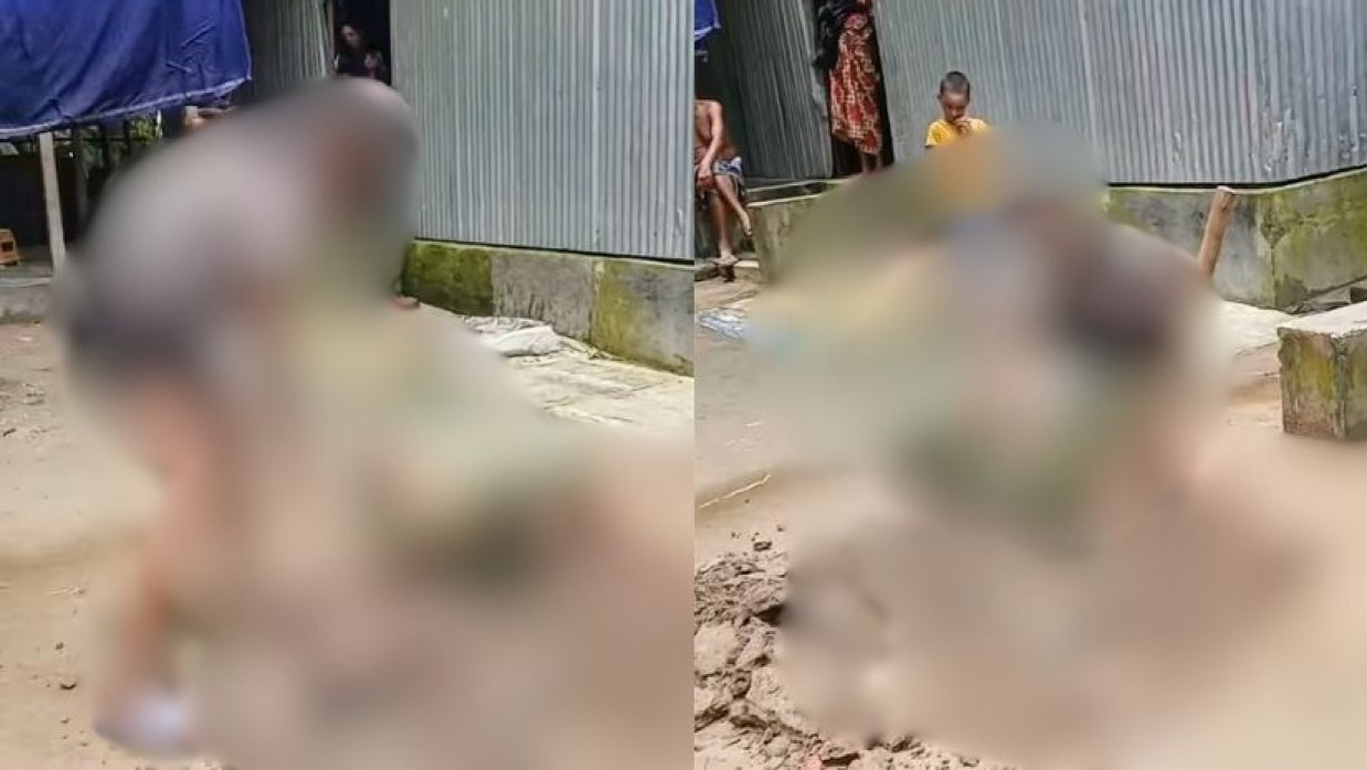 কবর দেওয়ার চেষ্টার দৃশ্য 