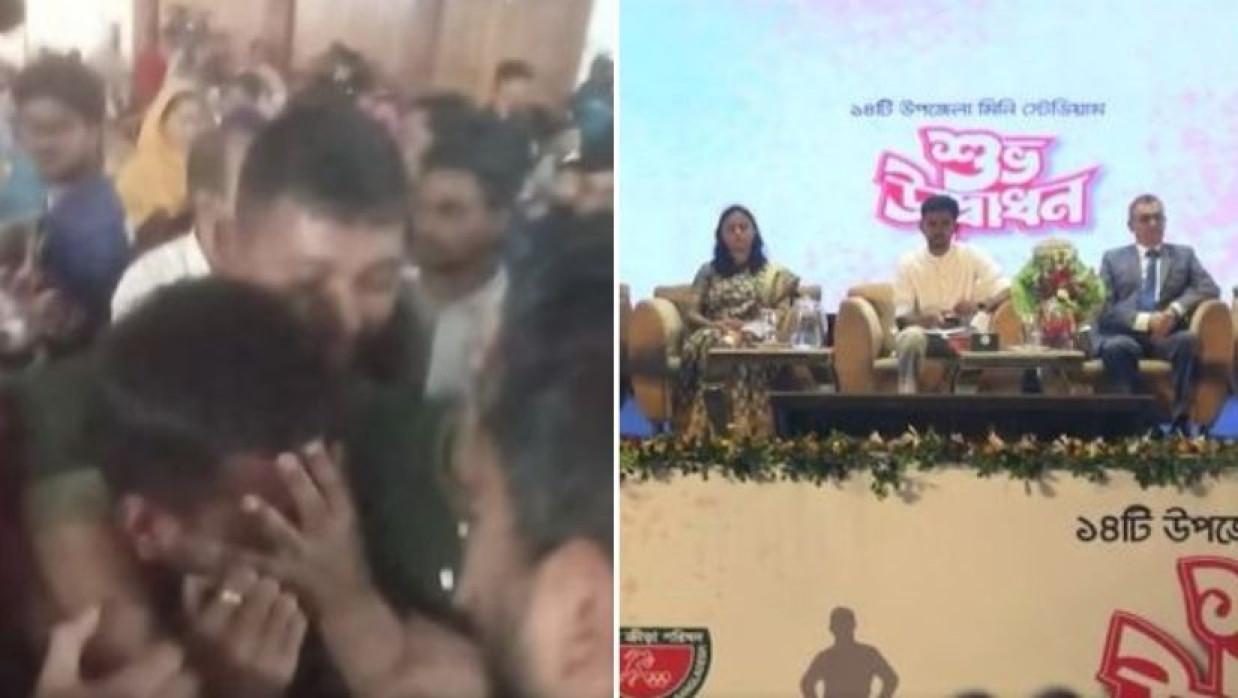 জুলাইযোদ্ধাদের হট্টগোল ও মঞ্চে উপস্থিত আসিফ মাহমুদ