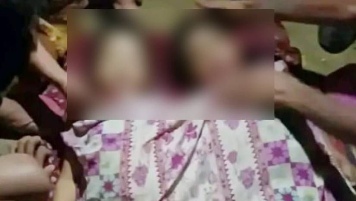 নিহত দুই শিশুর মরদেহ