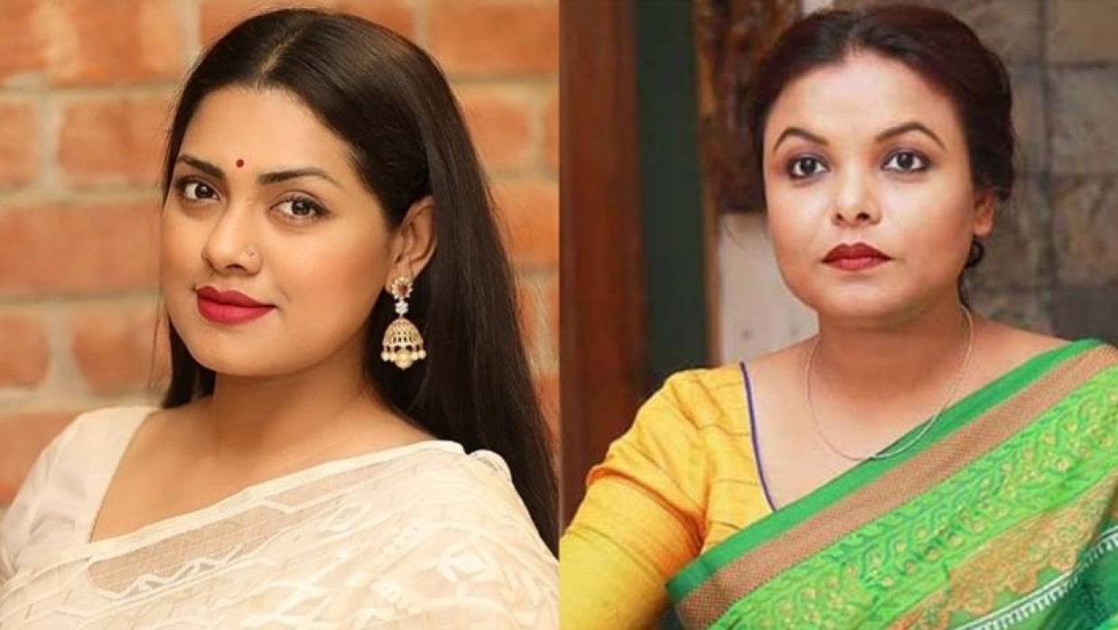 নুসরাত ইমরোজ তিশা ও মেহের আফরোজ শাওন