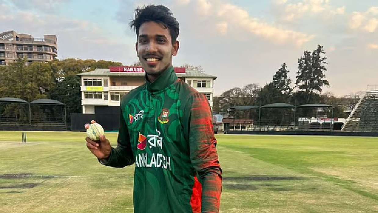 রিজান হোসেনের স্মরণীয় অলরাউন্ড নৈপুণ্য 