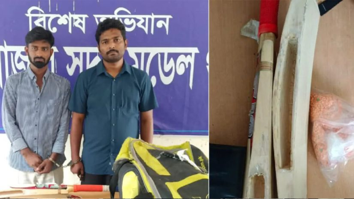 আটককৃত জাকির হোসেন ও তানভীর আহমদ