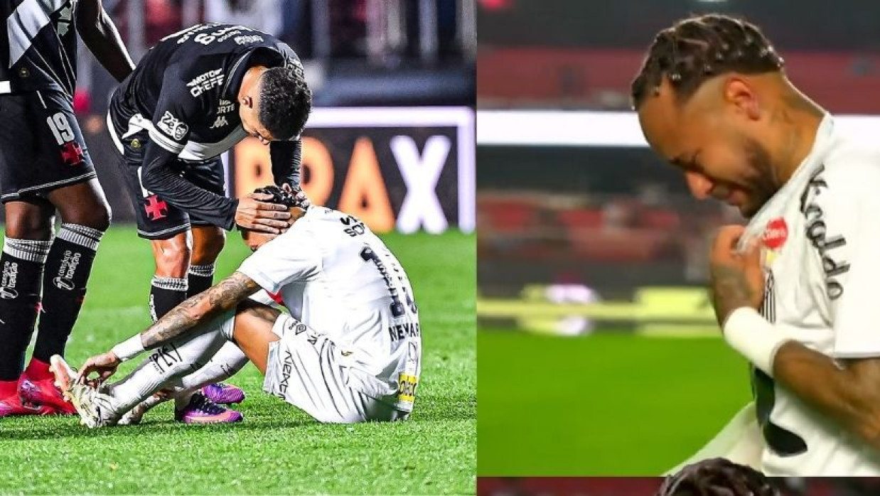 ম্যাচ হেরে কাঁদছে নেইমার জুনিয়র