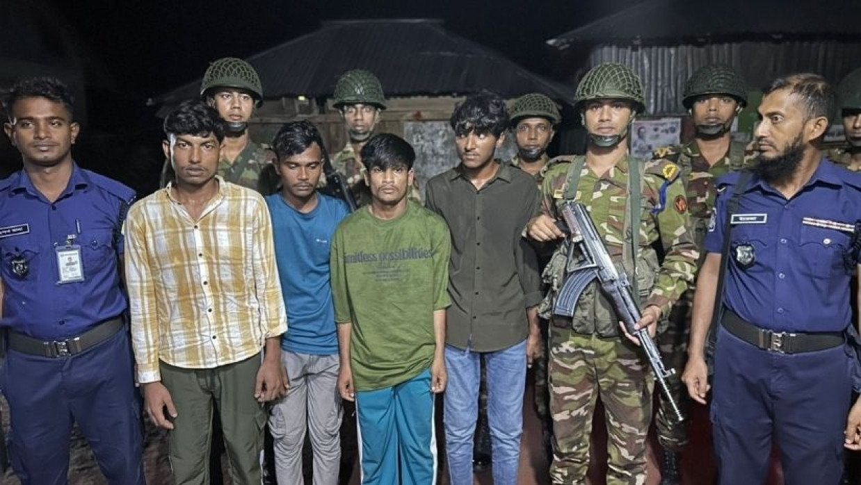 আটককৃত মেহেদী, জিহাদ, জাহিদ ও রাফসান