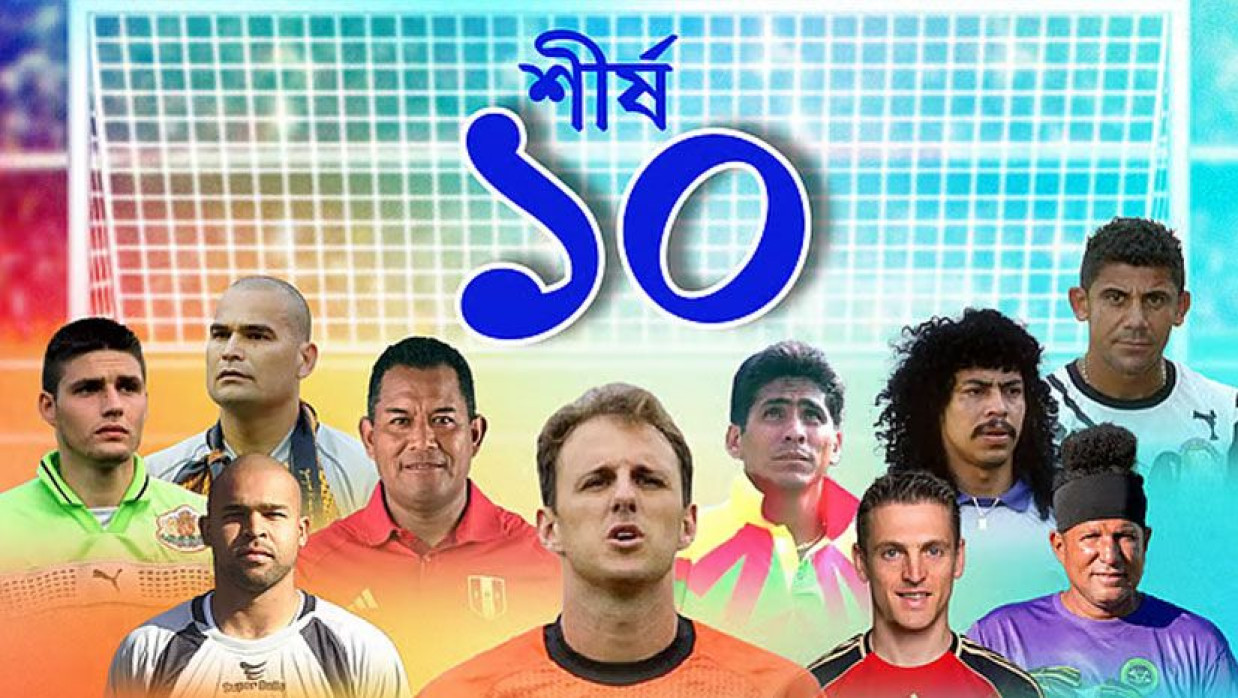 সবচেয়ে বেশি গোল করা ১০ জন গোলকিপার 
