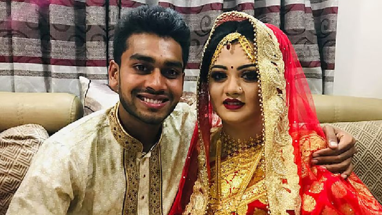 মেহেদী হাসান মিরাজ ও রাবেয়া প্রীতি