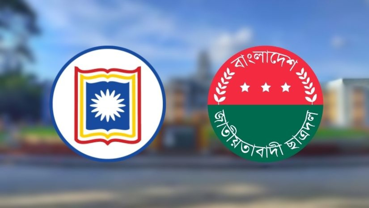 রাবি ও ছাত্রদলের লোগো 