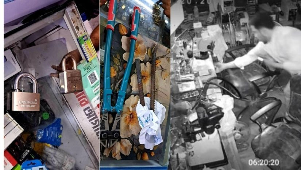 চুরির সিসিটিভি ফুটেজ