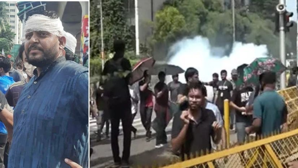 শিক্ষার্থীদের সঙ্গে পুলিশের ধাওয়া-পাল্টা