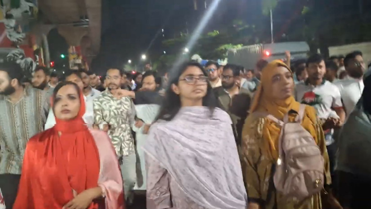 নুরের ওপর হামলার প্রতিবাদে এনসিপির বিক্ষোভ