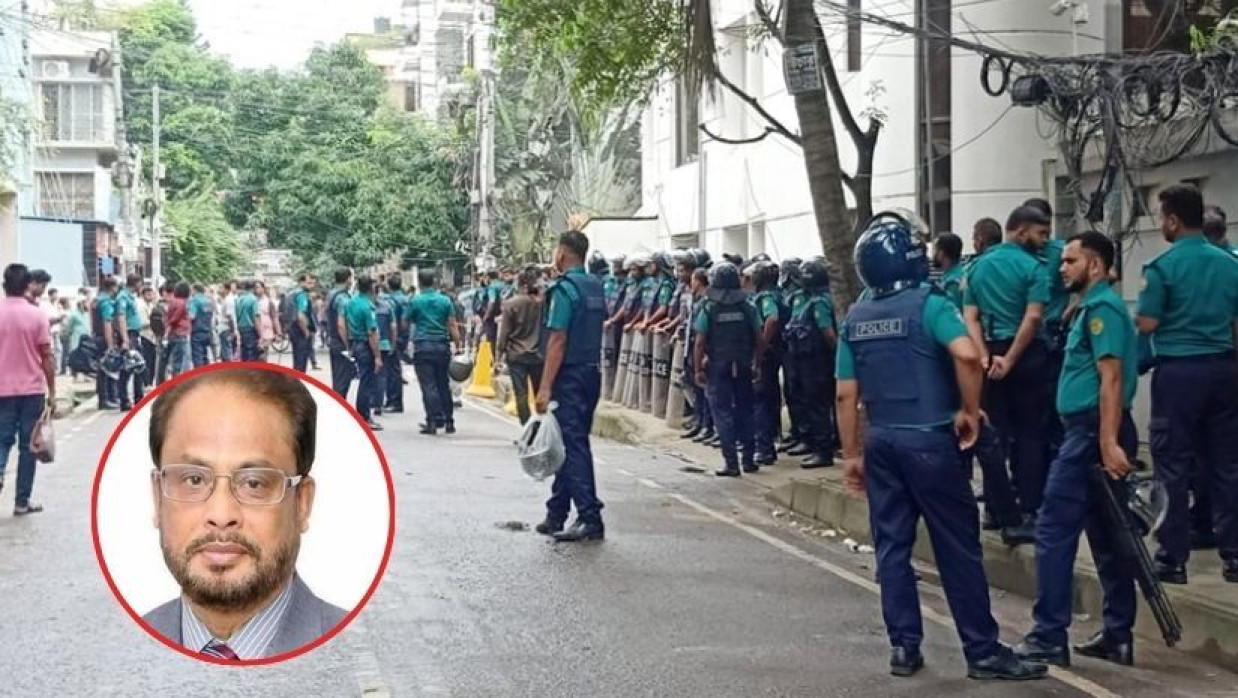 জিএম কাদেরের বাসার সামনে পুলিশ মোতায়েন